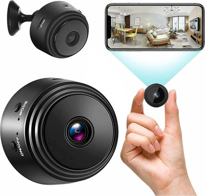 Mini Camera Espion sans Fil WiFi, Camera Surveillance WiFi Exterieure sans Fil, Caméra Espion avec Détection De Mouvement, Vision Nocturne Infrarouge, Image en Direct, Enregistrement Audio Et Vidéo